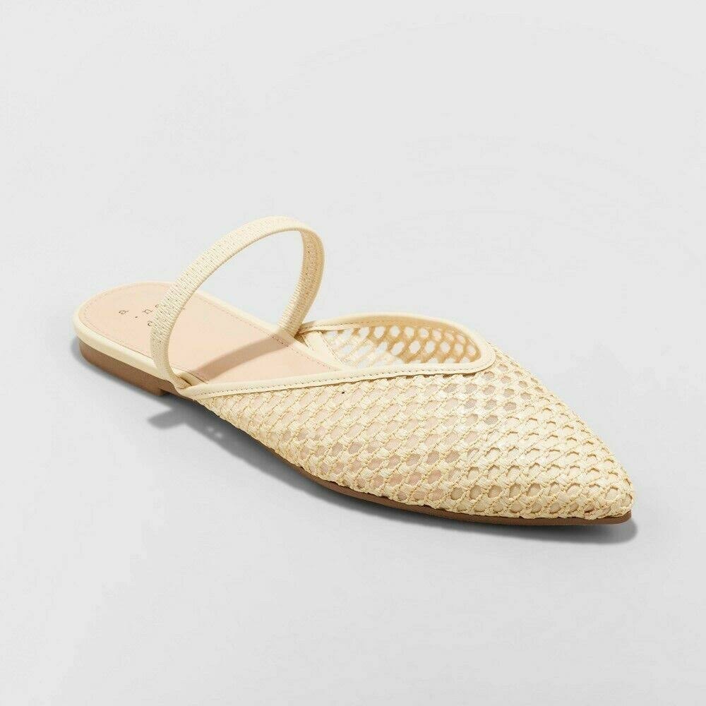 Rattan Flats Slip Ons